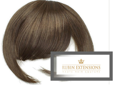 Clip-in FRINGE Light Natural Brown Hair Extensions