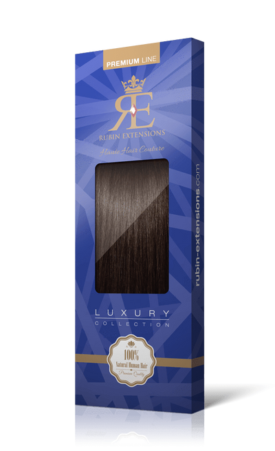 PREMIUM LINE Chocolate Roast Brown Tape-in Hair Extensions