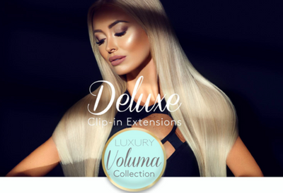 Deluxe Clip On Hair Extensions 100% Human Hair!