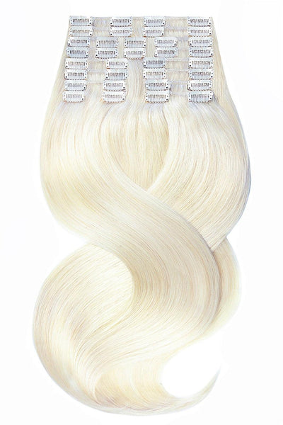 Remy Human Hair Extensions - Pearl Blond