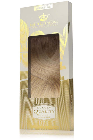 CLIP-IN EXTENSIONS LUXURY  SOMBRE-BALAYAGES  Chocolate Roast Brown & Honey Blonde