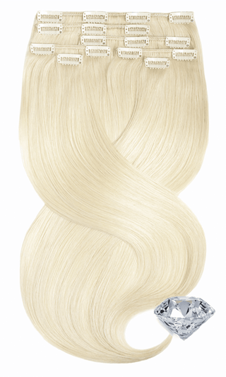 Golden Queen Ombré Clip-in Extensions Diamond Line