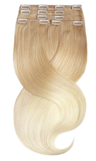 CLIP-IN EXTENSIONS LUXURY  SOMBRÉ BALAYAGE Honey Blonde & Pearl Blond