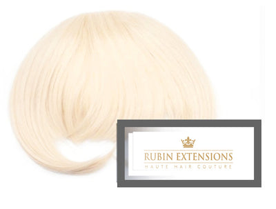 STIRNFRANSEN Metallic Silver Blonde Fringe Extensions