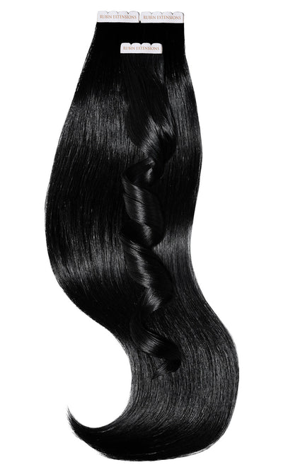 100% Human Hair Tape-in Extensions - Jet Black