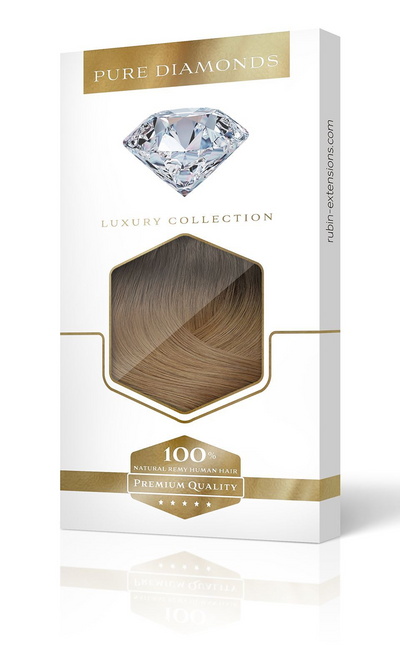 PURE DIAMONDS LINE Rich Chocolate Remy Clip-in Hair Extensions