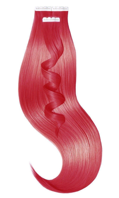 PRO DELUXE LINE Ruby Red Tape-in Human Hair Extensions